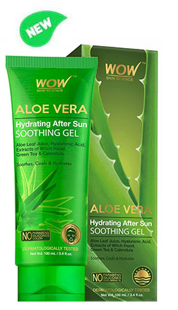 WOW Skin Science Aloe Vera Hydrating After Sun Soothing Gel