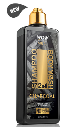 WOW Skin Science Charcoal 2 In 1 Shampoo & Body Wash