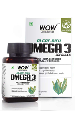 WOW Life Science Algae-Rich Omega 3 Capsules