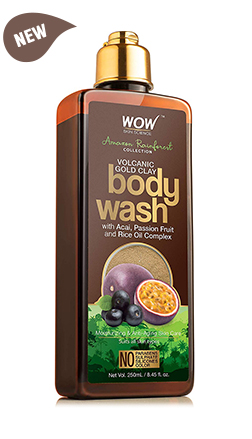 WOW Skin Science Amazon Rainforest Volcanic Gold Clay Body Wash
