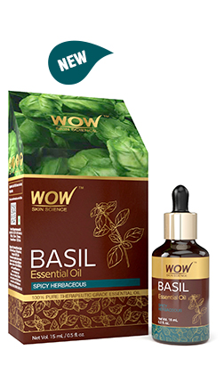 WOW Skin Science Basil Essential Oil