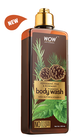 WOW Skin Science Peppermint, Pine & Rosemary Foaming Body Wash