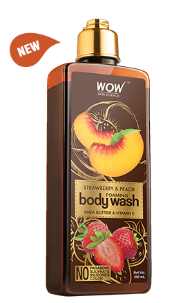 WOW Skin Science Strawberry & Peach Foaming Body Wash